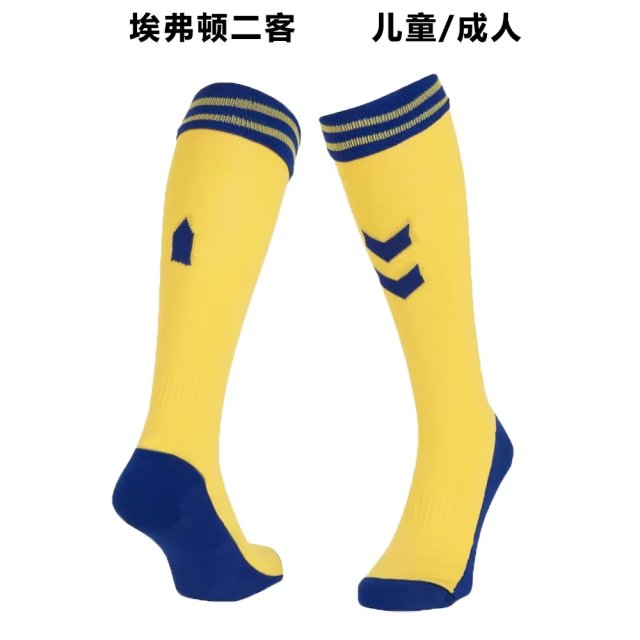 2022/23 Everton 2nd Away Yeellow Adult/Kids Thailand Soccer Socks