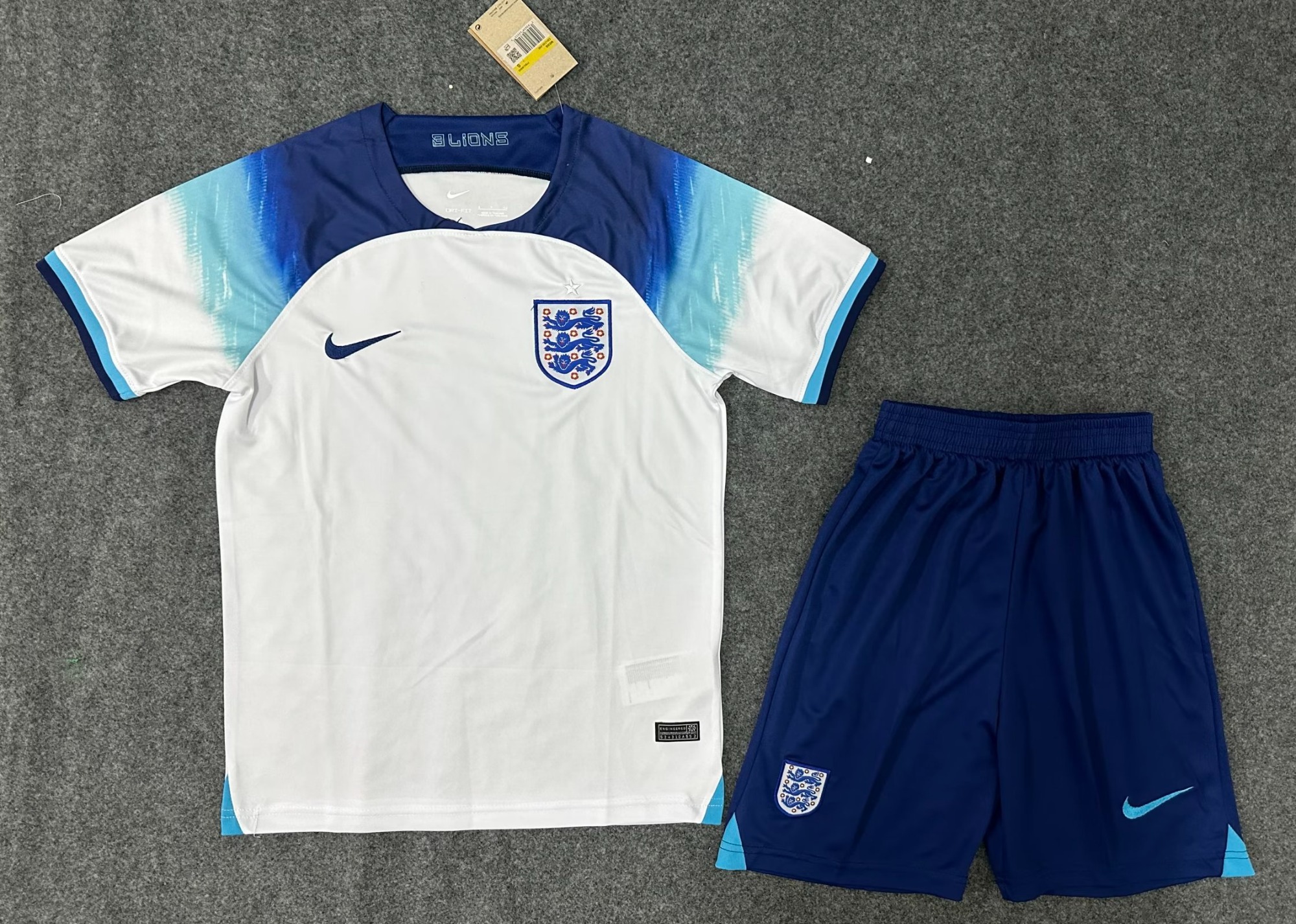 2022-23 England Home White Soccer Uniform-36/315/302