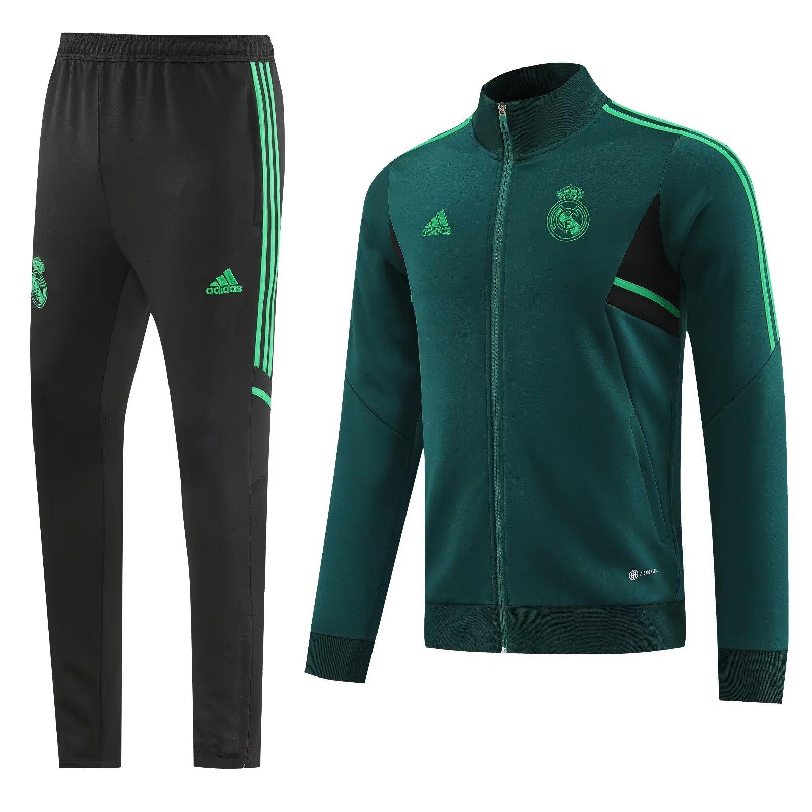 2022/23 Real Madrid Dark Green Thailand Jacket Soccer Uniform-LH