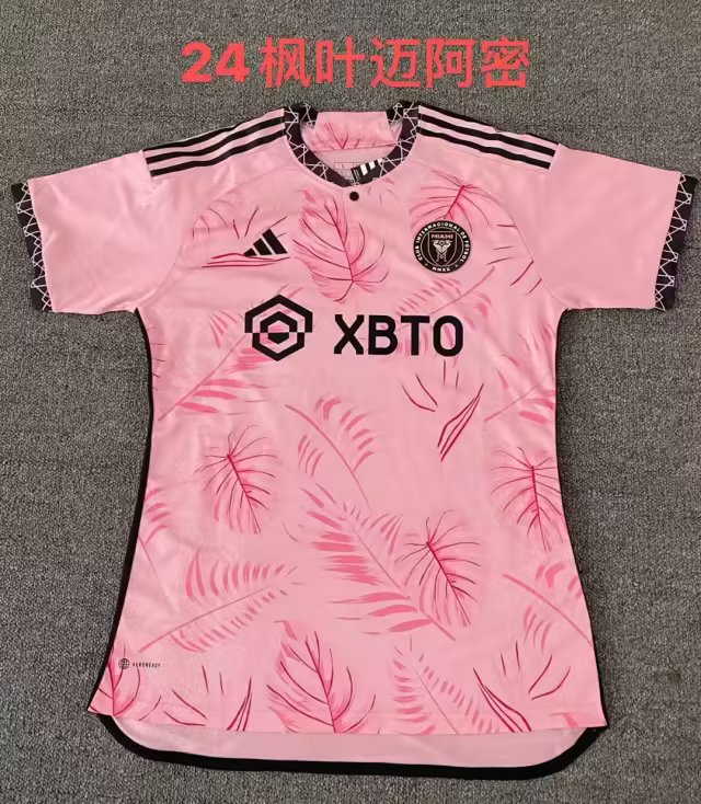 s-4xl）2023-24 Inter Miami CF Home Pink Thailand Soccer Jersey AAA