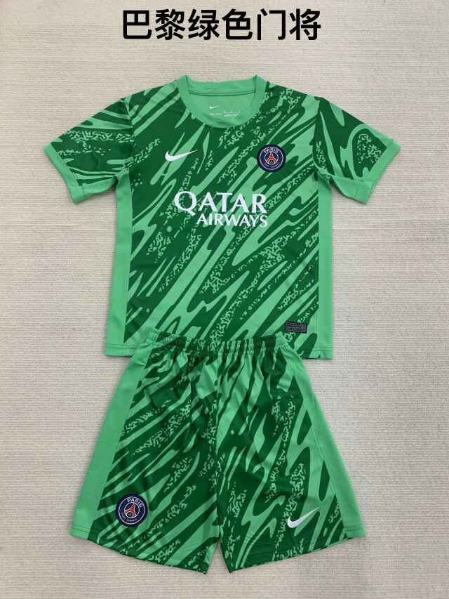 2024/25 Paris SG Goalkeeper Green Soccer Uniform-208