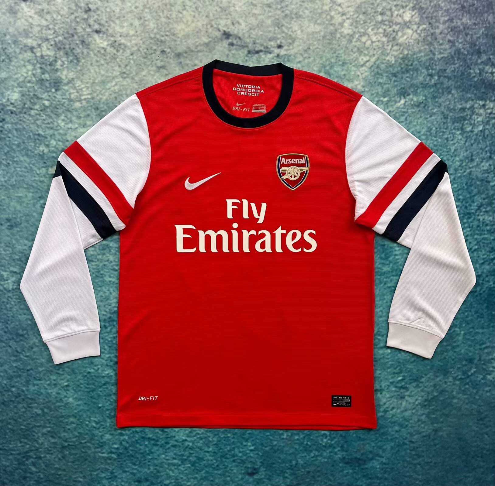 12-13 Retro Version Arsenal Home Red LS Thailand Soccer Jersey AAA-313
