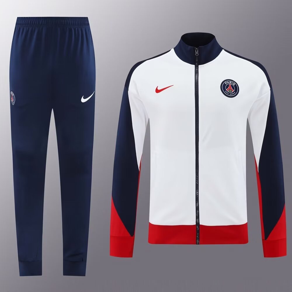 2023 #01 Paris SG White Thailand Soccer Jacket Uniform-LH