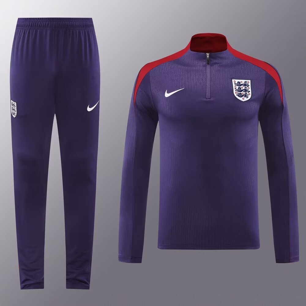 2024/25 England Purple Thailand Soccer Tracksuit Uniform-815/LH/411