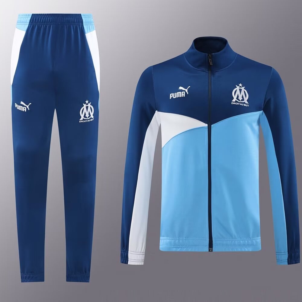 2024/25 #02 Olympique Marseille Blue Jacket Uniform-LH