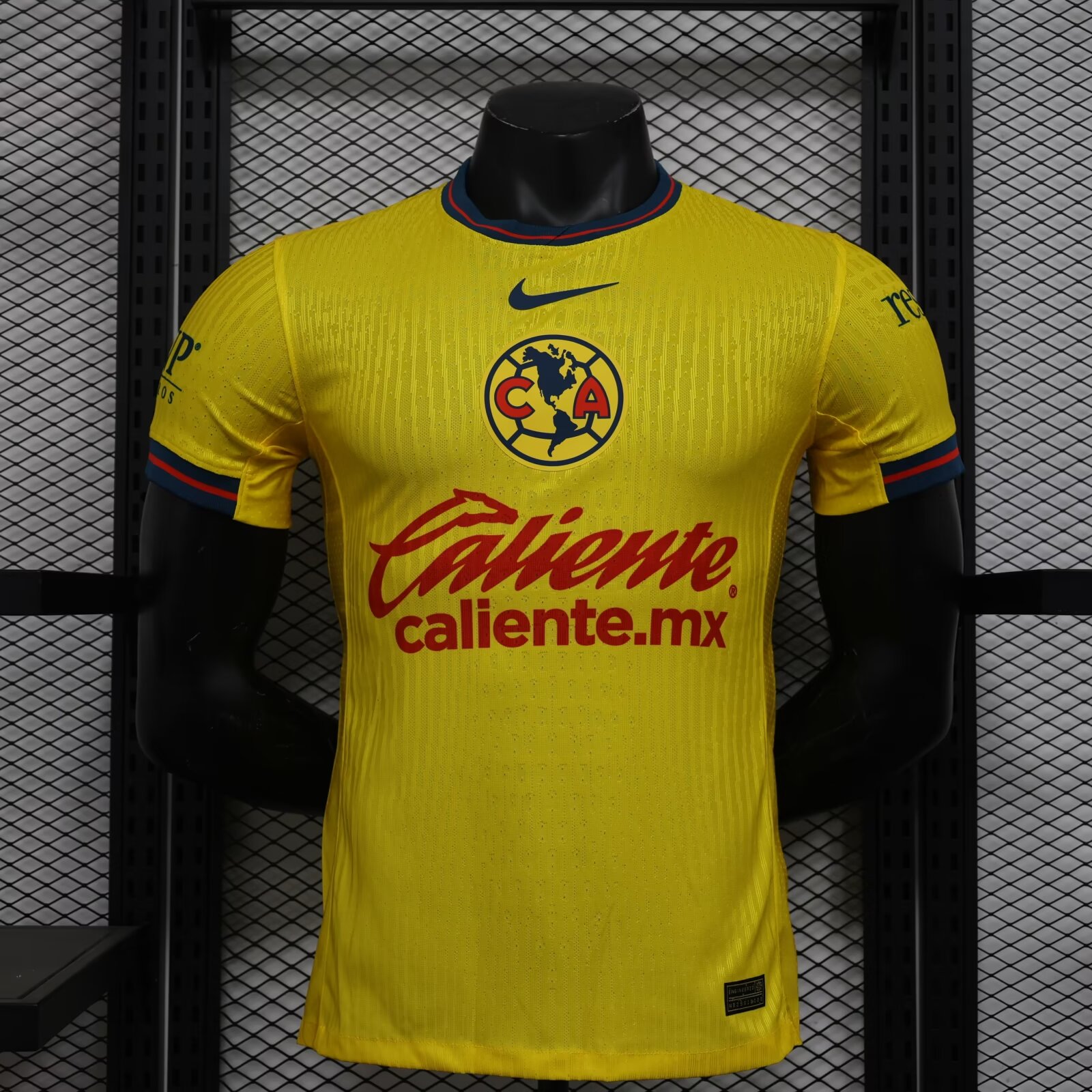 Player Version 2024/25 Club América Home Yellow Thailand Soccer Jersey AAA-888/16/908