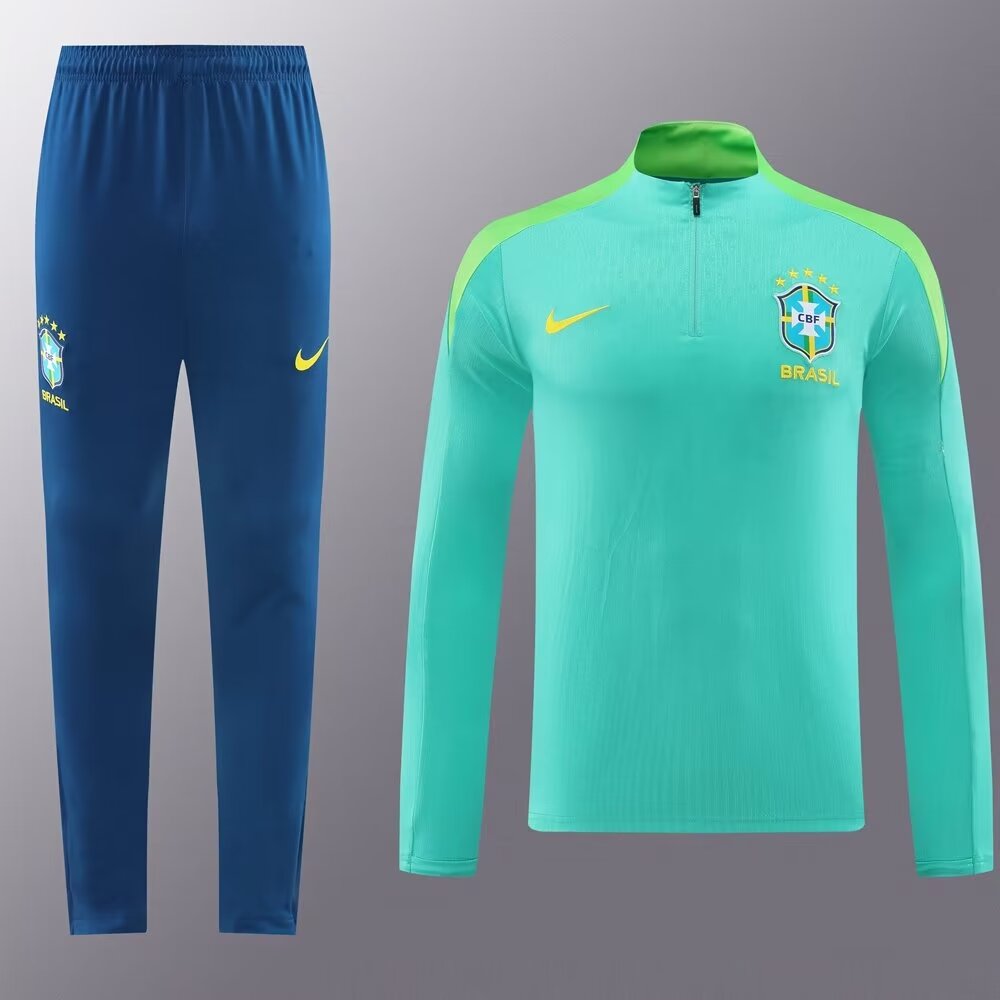 2024/25 Brazil Green Thailand Soccer Tracksuit Uniform-411/LH