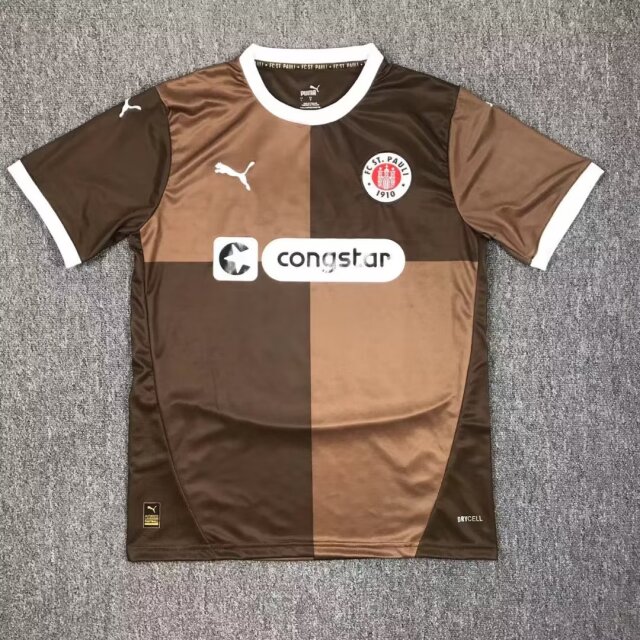 2024-2025 FC St. Pauli Home Ginger brown Thailand Soccer Jersey AAA-417
