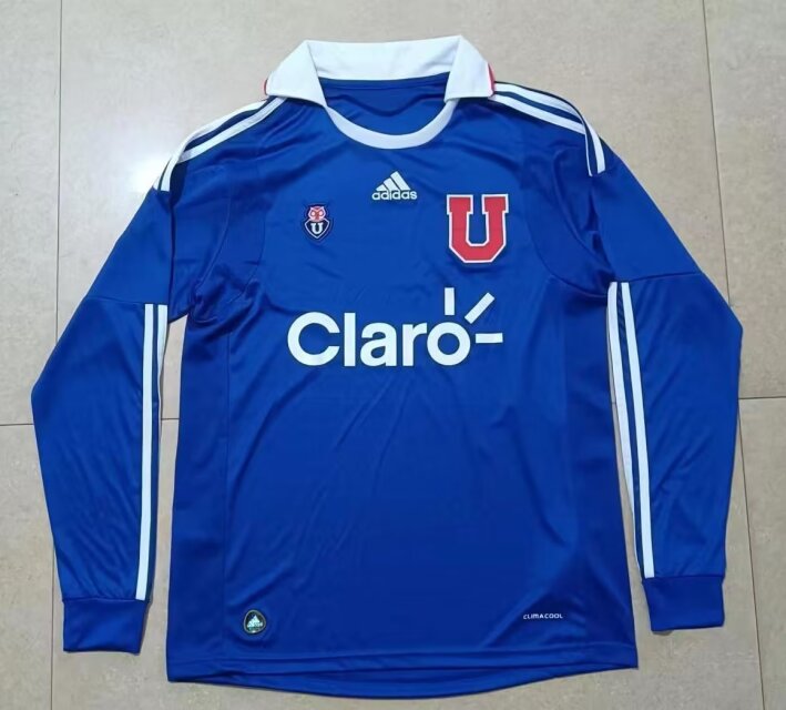 2011 Retro Version Universidad de Chile Home Blue LS Thailand Soccer Jersey-SL/301