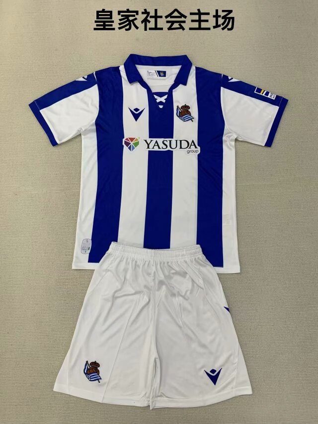 2024/25 Real Sociedad Home Blue & White Soccer Uniform-208