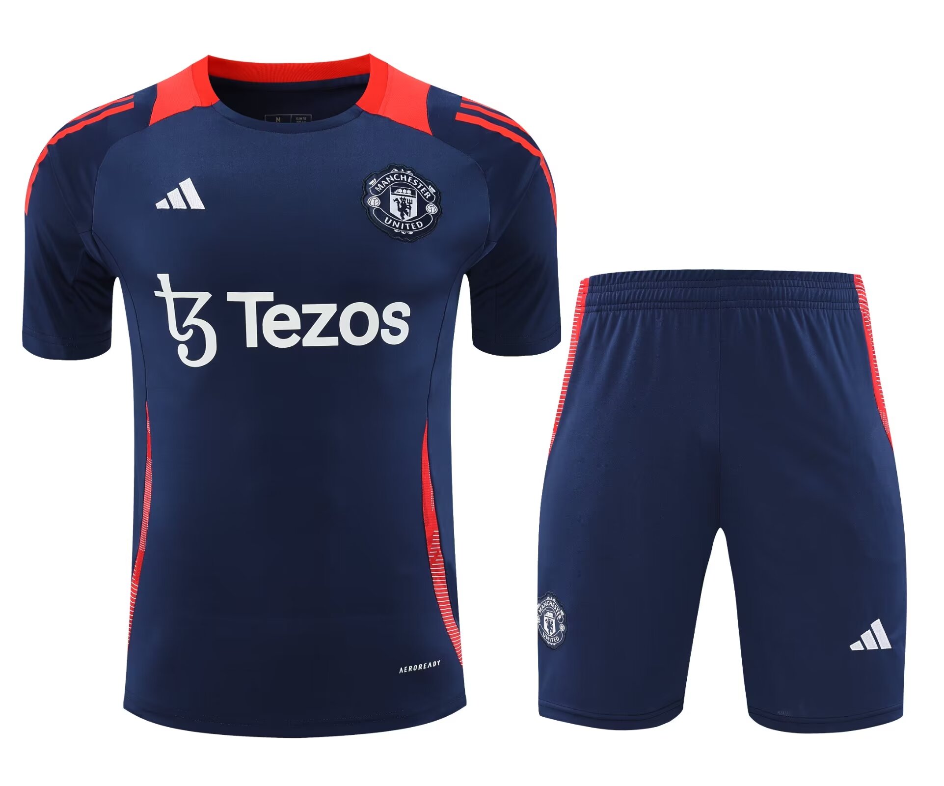 2024/25 Manchester United Royal Blue Thailand Soccer Training Uniform-418