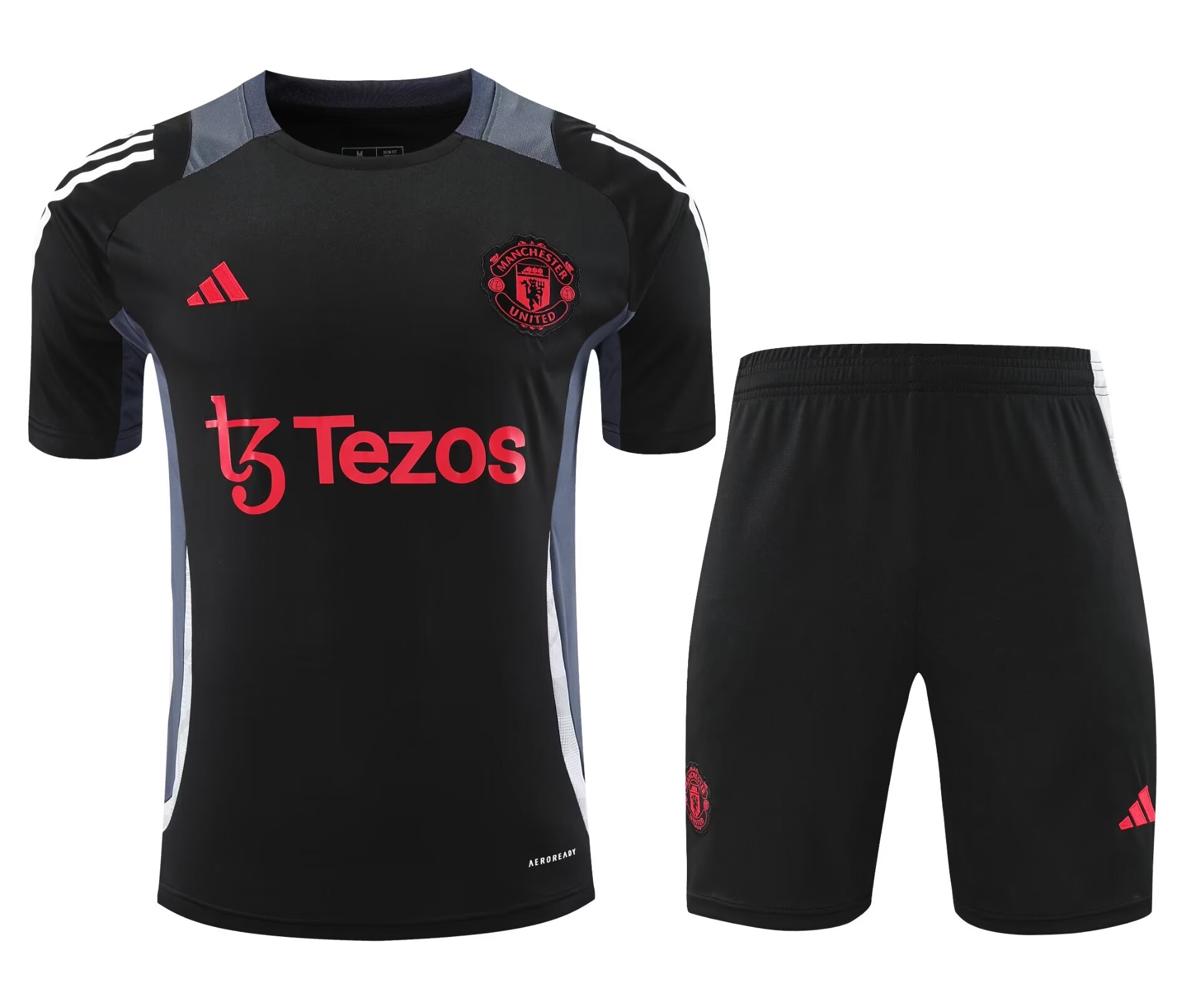 2024/25 Manchester United Black Thailand Soccer Training Uniform-418