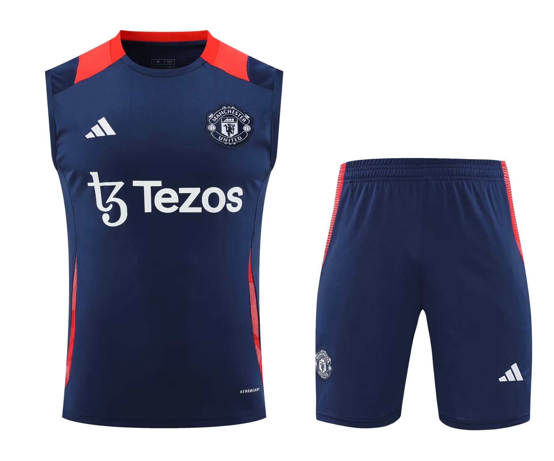 2024/25 Manchester United Royal Blue Thailand Soccer Training Vest Uniform-418