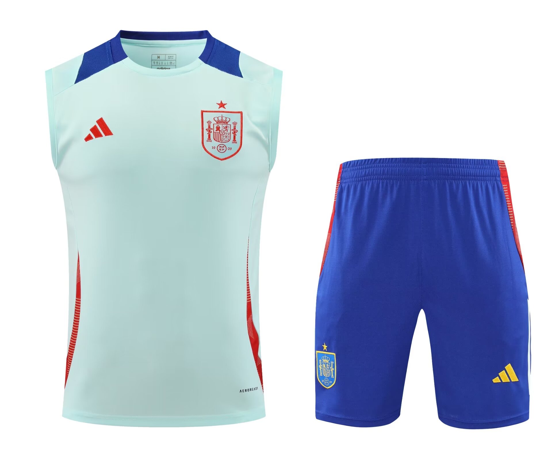 2024/25 Spain Light Blue Training Thailand Soccer Jersey Vest-418