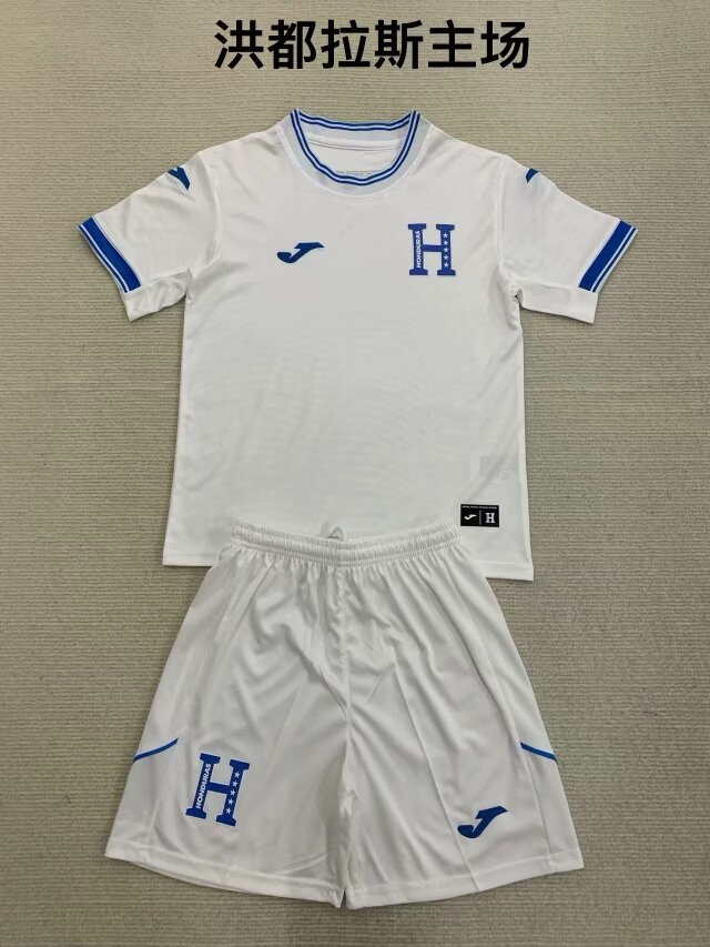 Kids 2024/25 Honduras Home White Kids/Youth Soccer Uniform-208