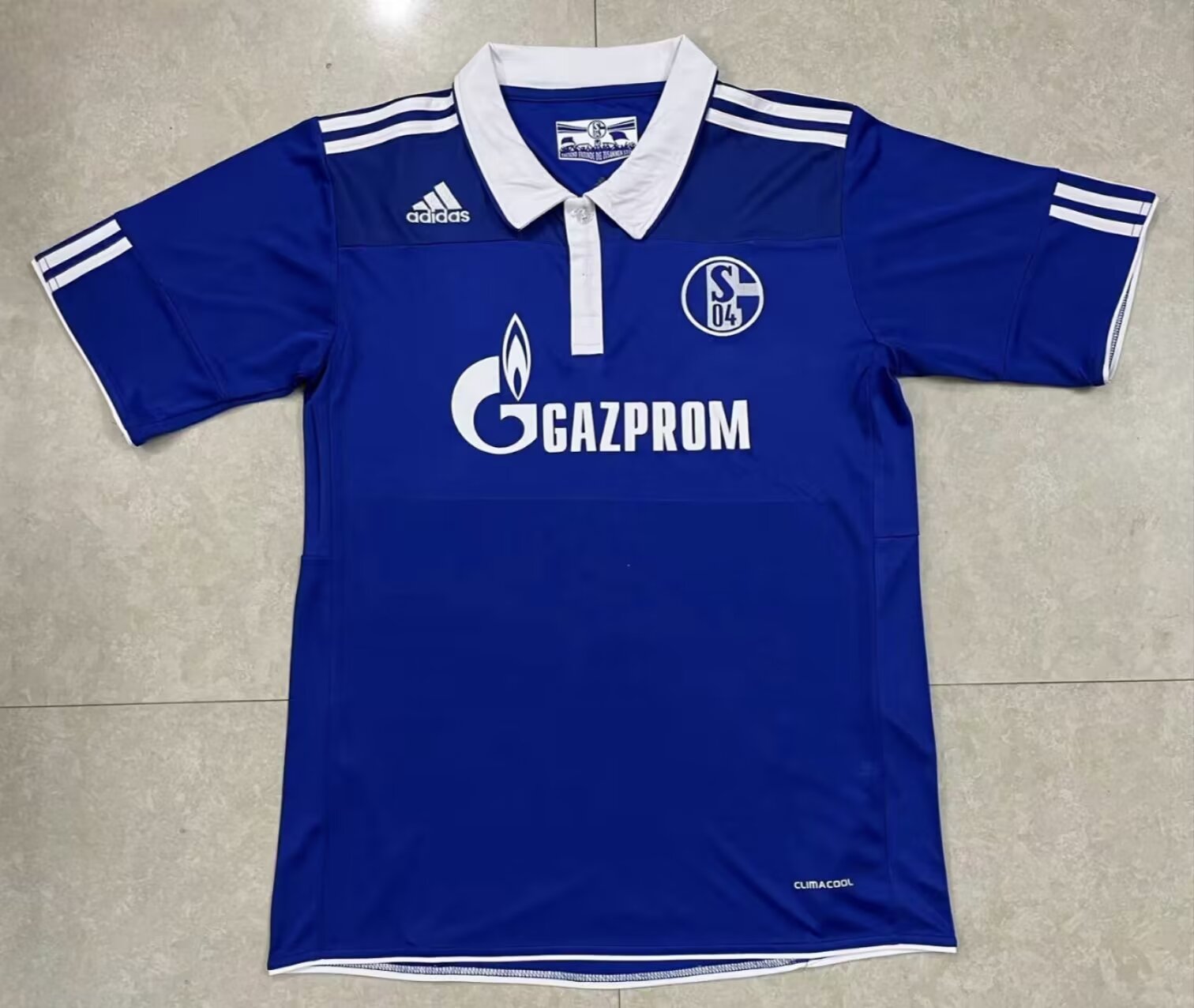 10-11 Retro Version Schalke 04 Home Blue Thailand Soccer Jersey AAA-301