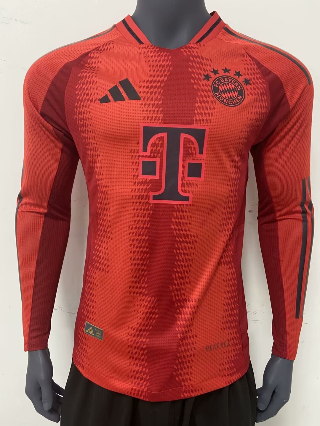 Player Version 2024/25 Bayern München Home Red Thailand LS Soccer jersey AAA-27