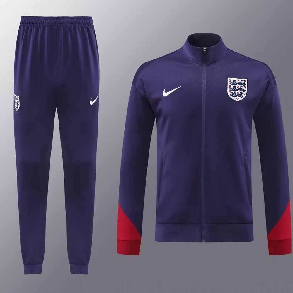 2024/25 #01 England Purple Soccer Jacket Uniform-LH