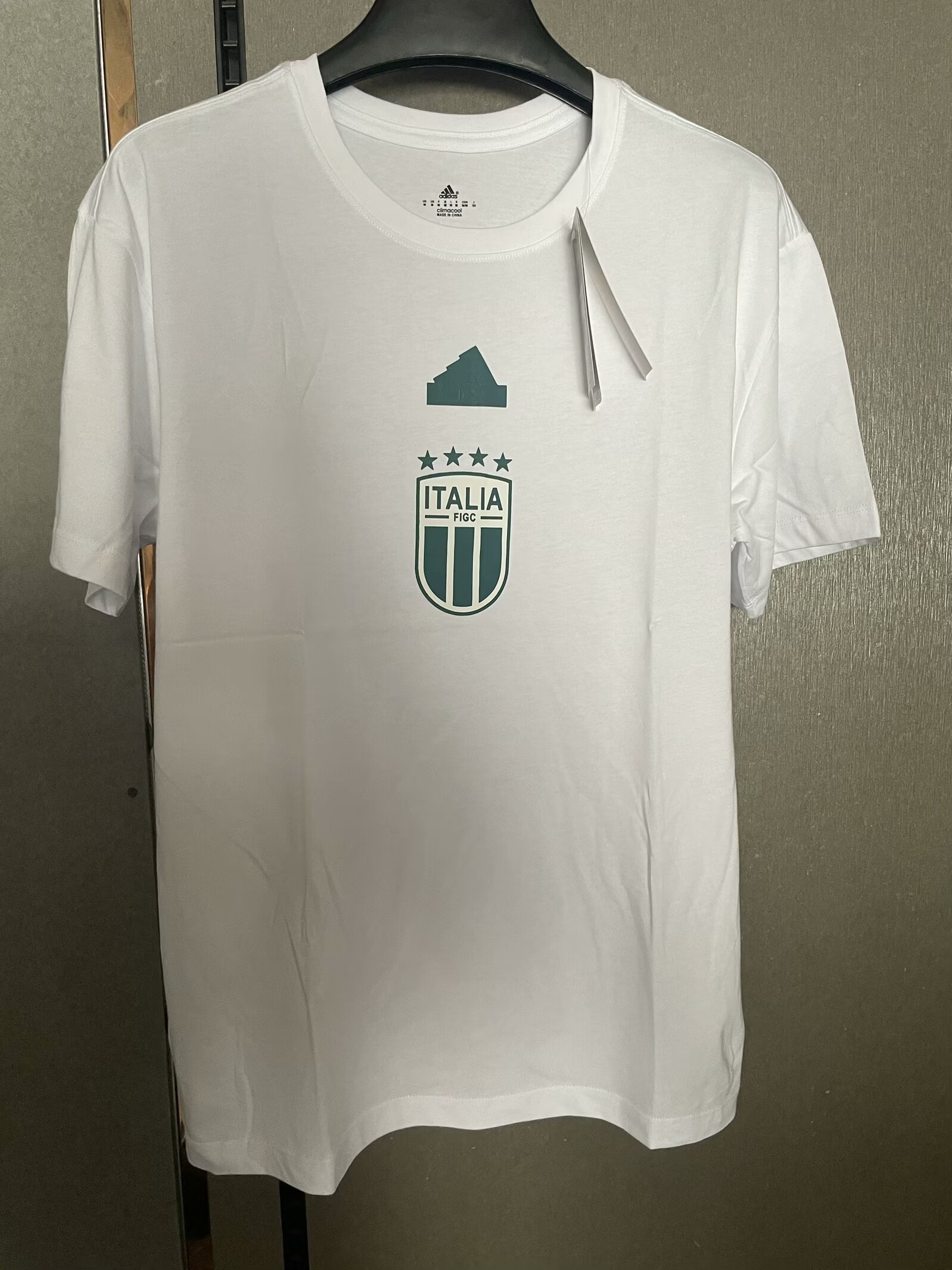 2024 Italy White Soccer Cotton T-Shirts