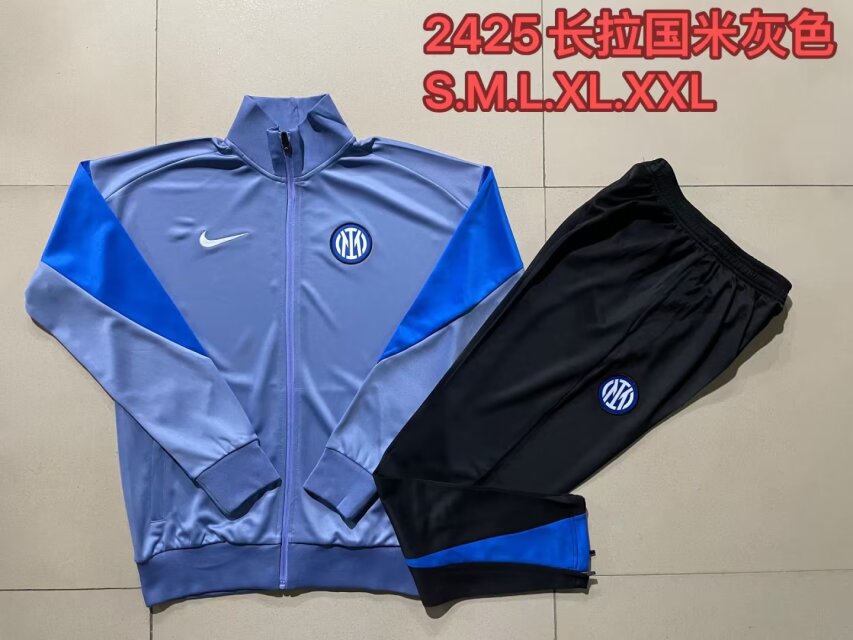2024/25 Inter Milan Light Blue Thailand Soccer Jacket Uniform-815