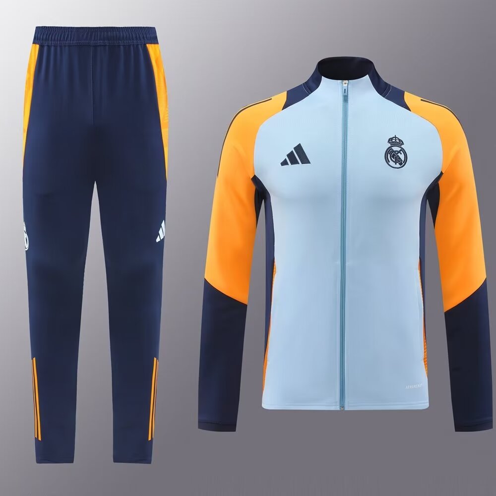 2024/25 Real Madrid Light Blue Thailand Jacket Uniform-LH