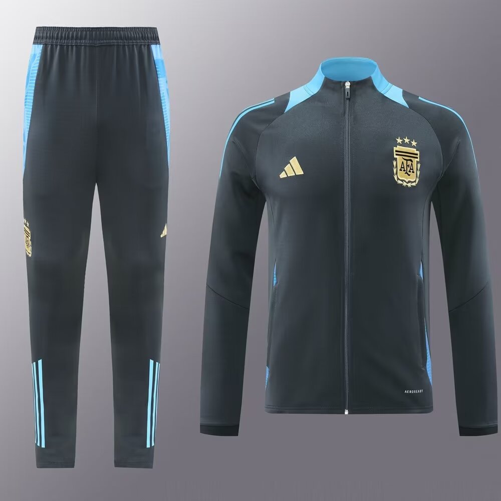 2024/25 Argentina Dark Gray Soccer Jacket Uniform-LH