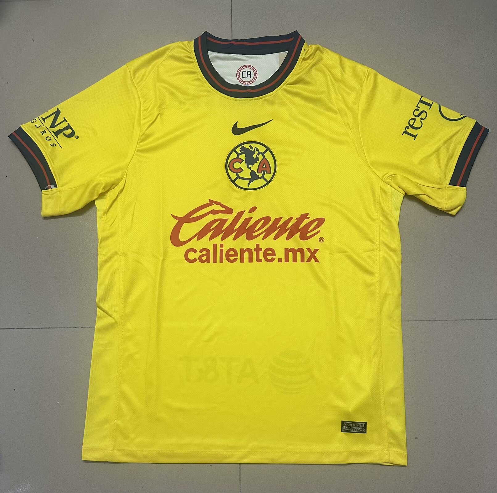 2024/25 Club América Home Yellow Thailand Soccer Jersey AAA-07/410/47