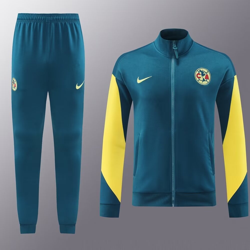 2024/25 #01 Club América Green Soccer Jacket Uniform-LH