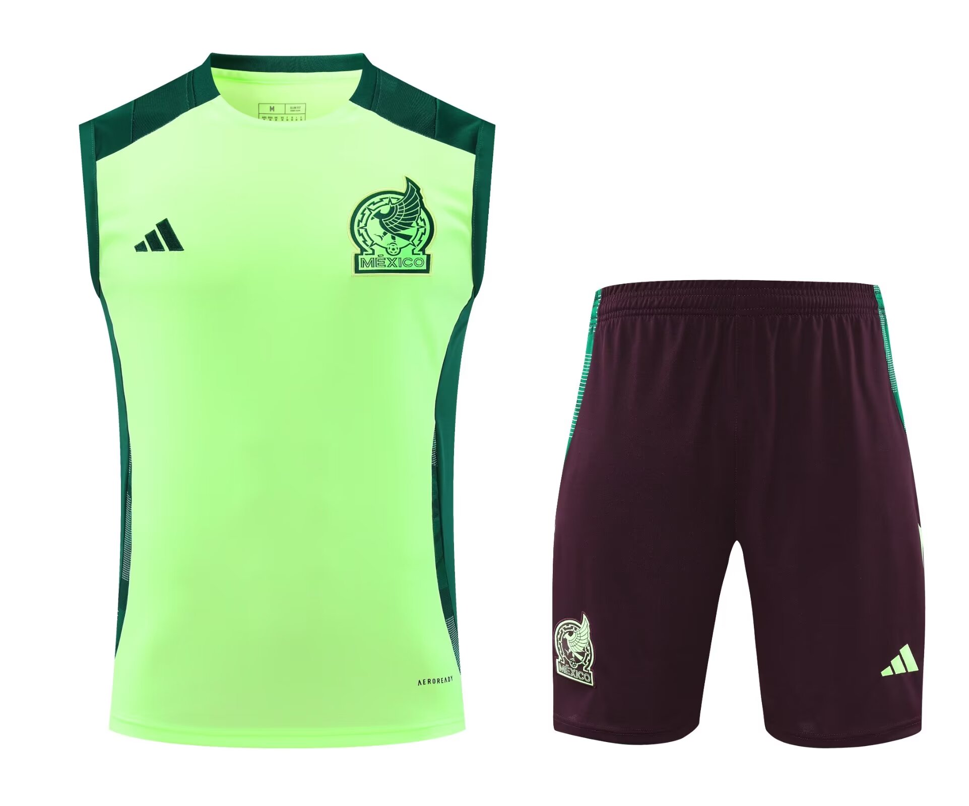 2024/25 Mexico Fluorescent green Training Thailand Soccer Jersey Uniform-418