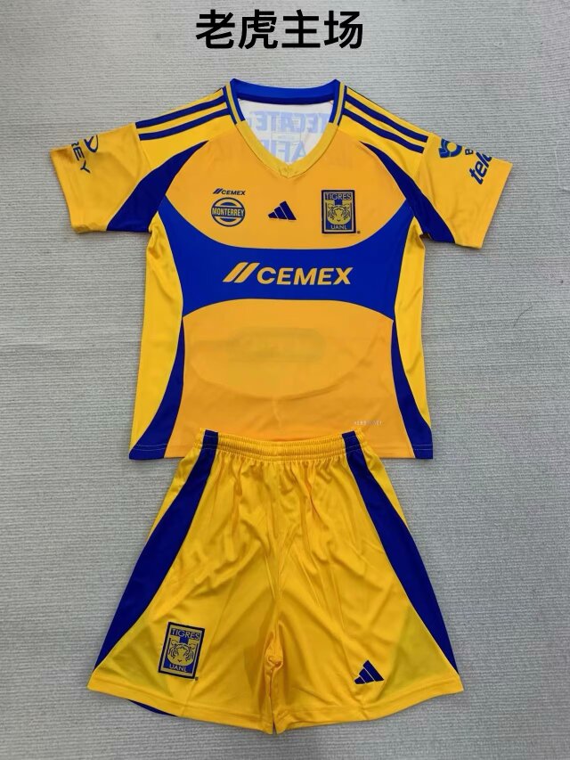 2024/25 Tigres UANL Home Yellow Soccer Uniform-208