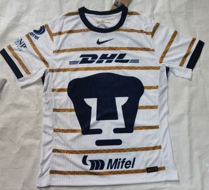 Player Version 2024/25 Pumas UNAM Home Yellow Thailand Soccer Jersey AAA-912