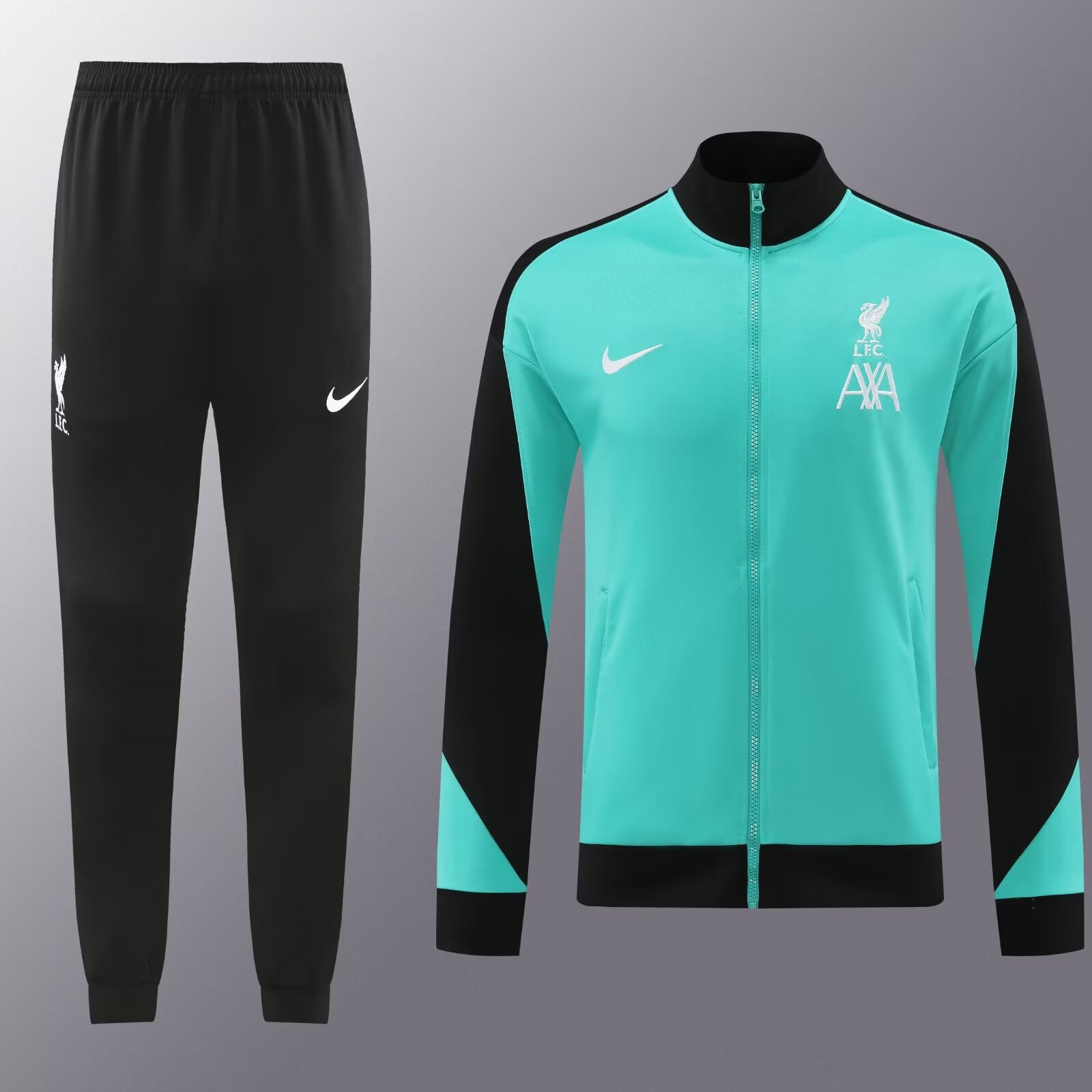 2024/25 #01 Liverpool Green & Black Thailand Soccer Jacket Uniform-LH