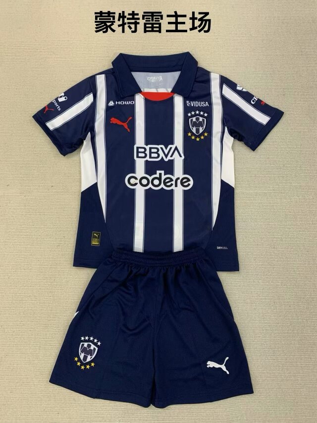 2024/25 Monterrey Home White & Blue Soccer Uniform-208