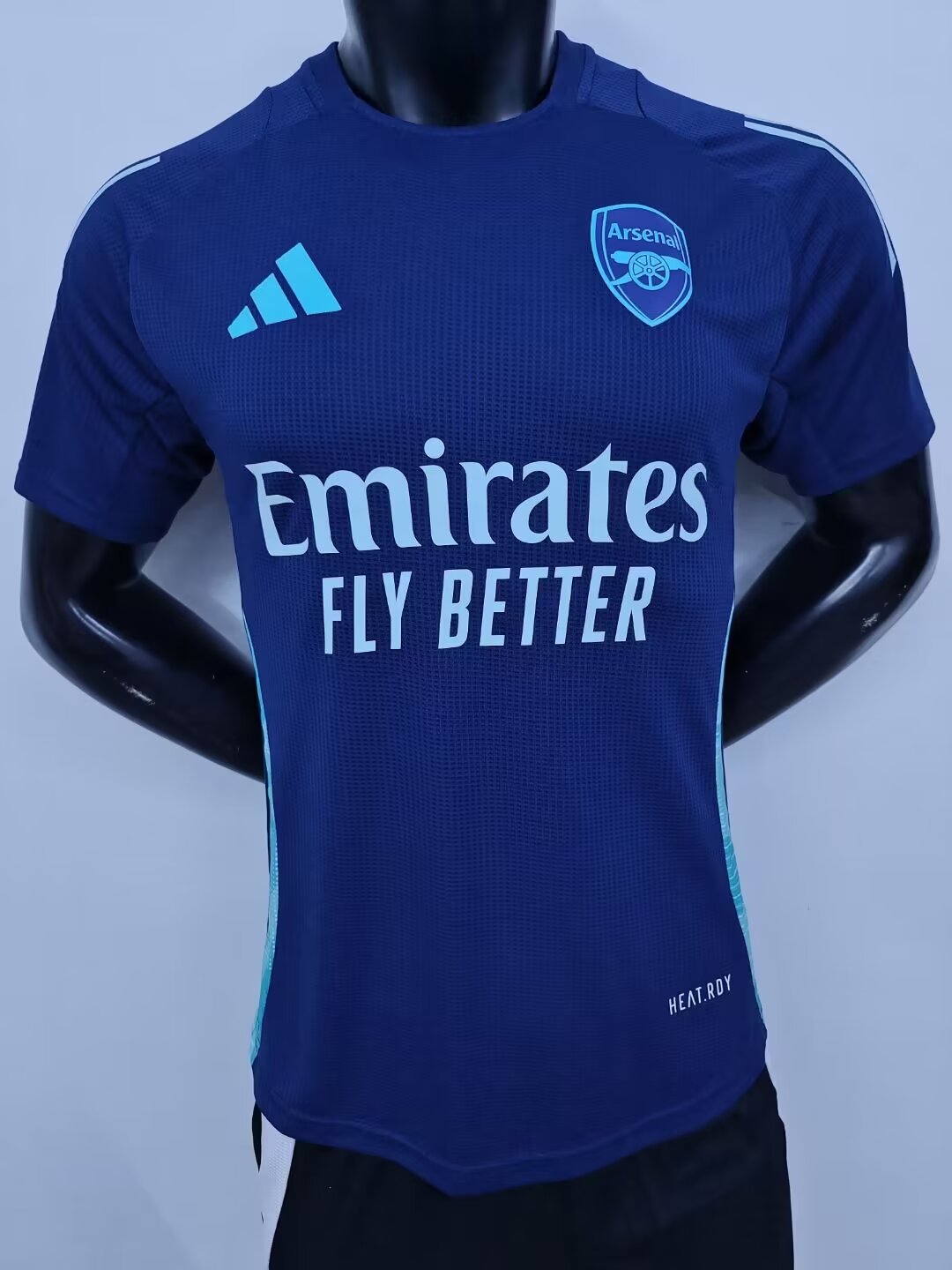 Player Version 2024/25 Arsenal Cyan Thailand Soccer Training Jerseys-MY