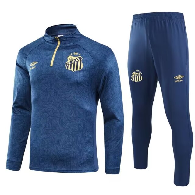 2024/25 Santos Cyan Soccer Tracksuit Uniform-GDP