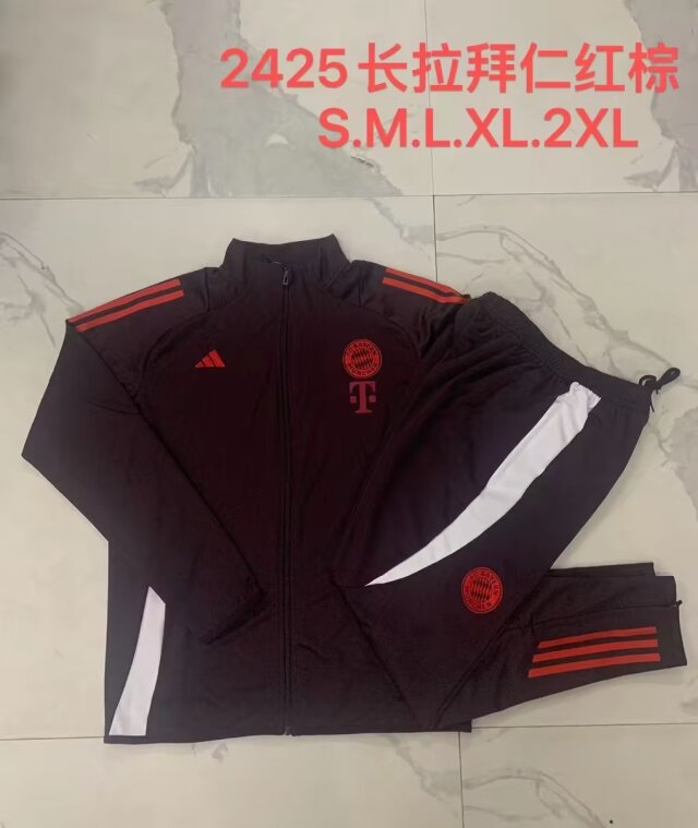 2024/25 Bayern Münche Red-brown Soccer Jacket Uniform-815