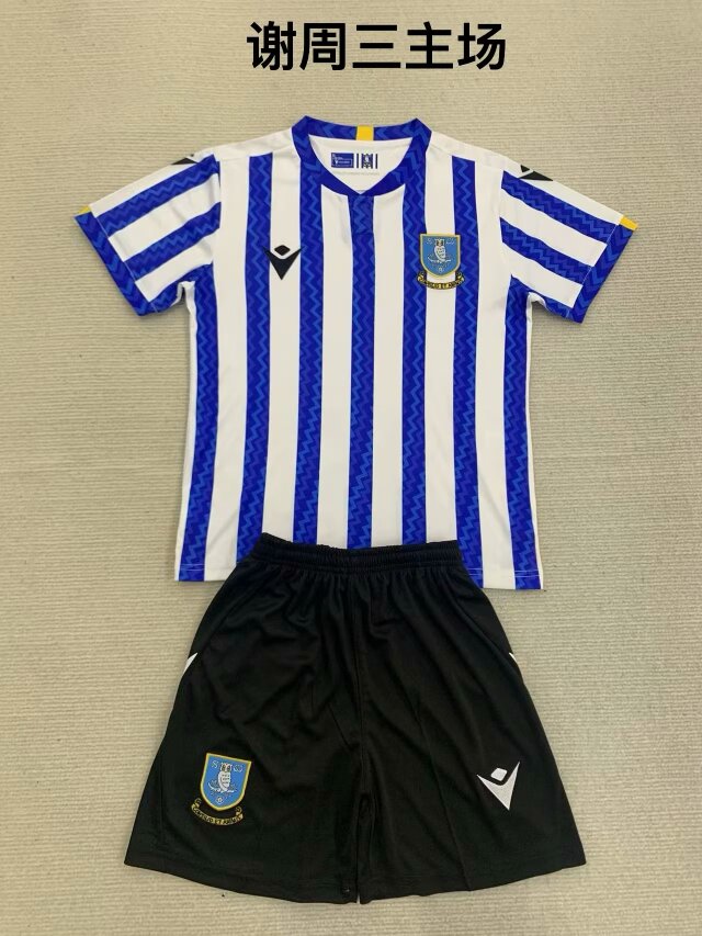 Adult 2024/25 Sheffield Home Blue & White Soccer Uniform-208