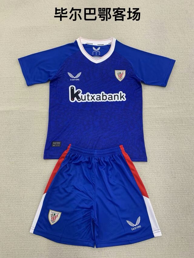 2024/25 Athletic Bilbao Away Blue Soccer Uniform-208