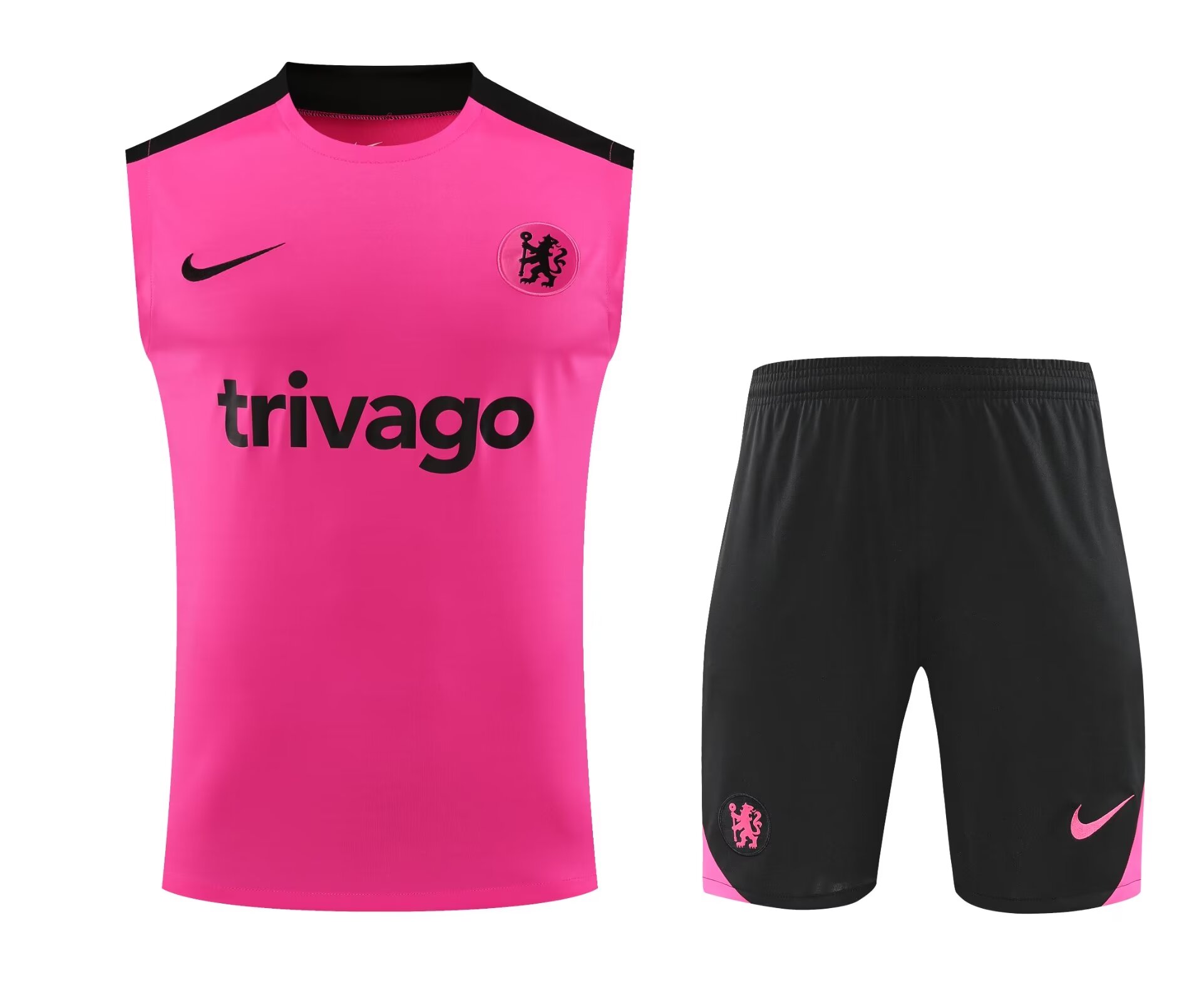 2024/25 Chelsea Pink Thailand Training Soccer Vest Uniform-418