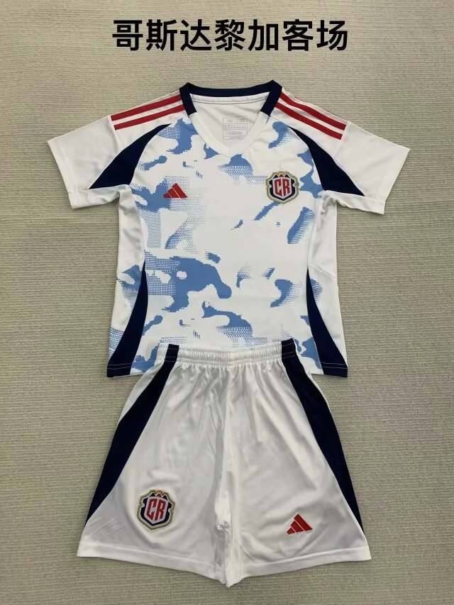 2024/25 Costa Rica Away White Soccer Uniform-208