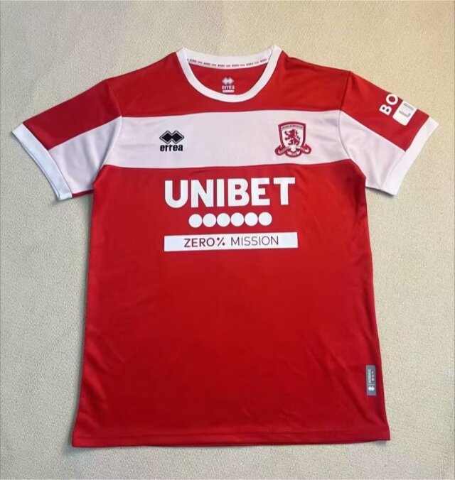 2024/25 Middlesbrough Home Red Soccer Jersey AAA-95