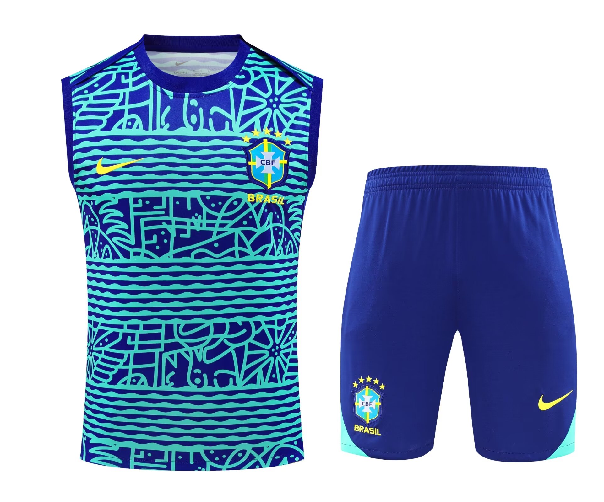 2024/25 Brazil Caiblue Thailand Soccer Training Vest Uniform-418