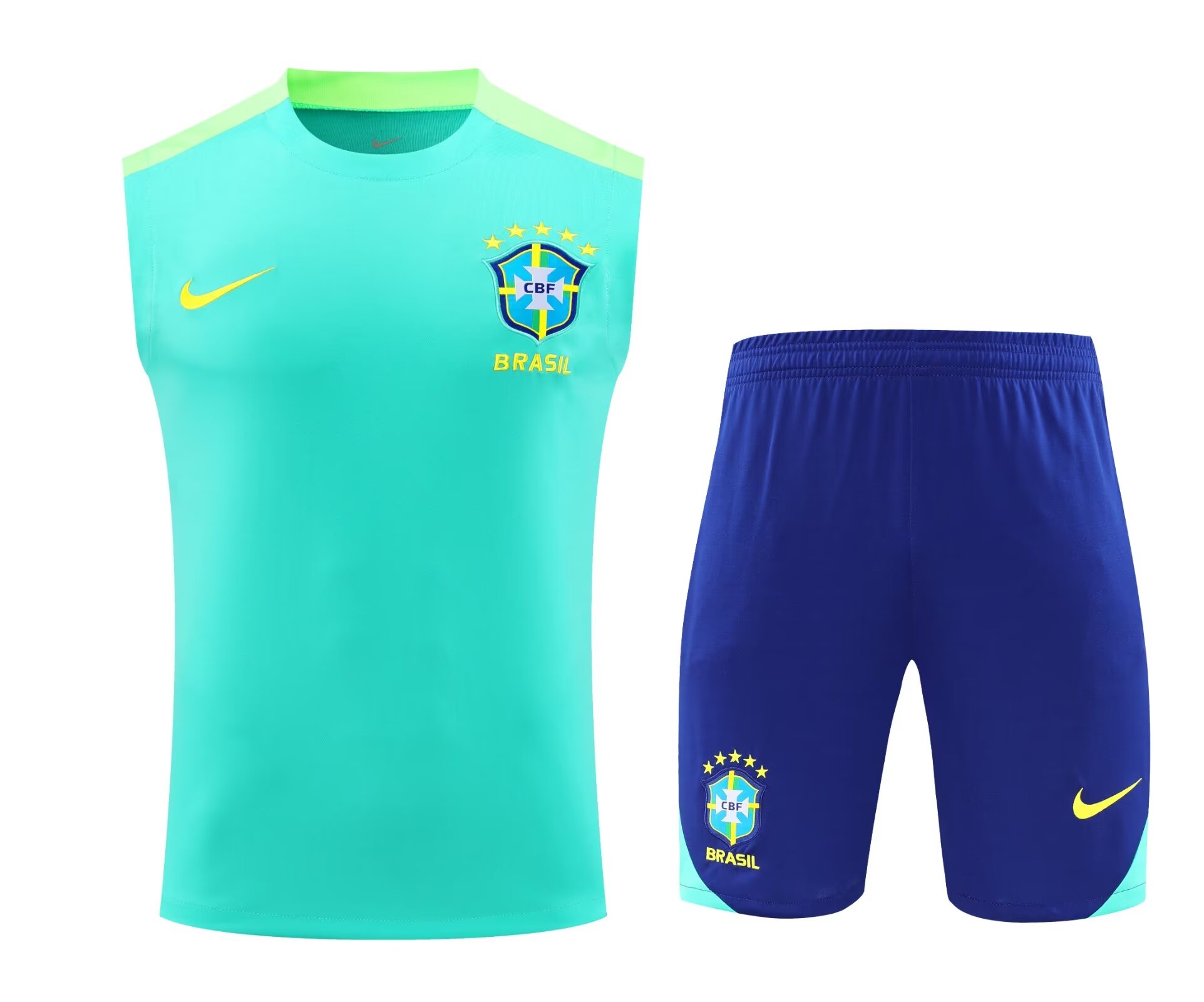 2024/25 Brazil Green Thailand Soccer Training Vest Uniform-418