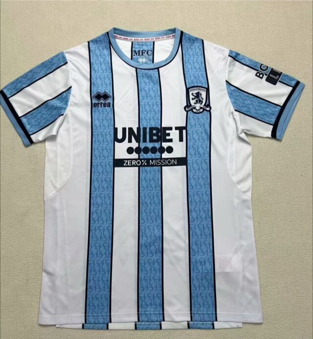 2024/25 Middlesbrough Away Blue & White Soccer Jersey AAA-95