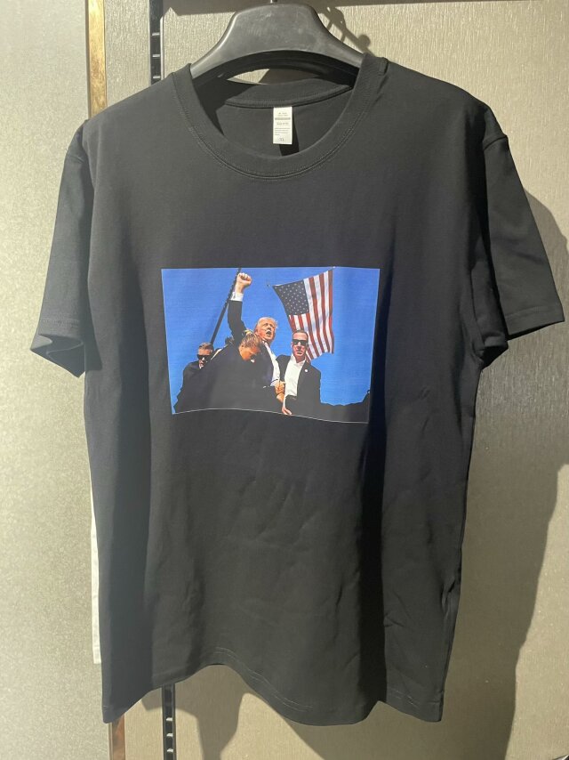 2024 Trump Black Soccer Cotton T-Shirts-308