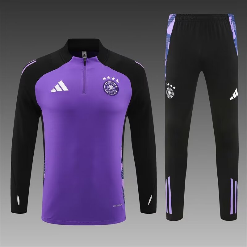 2024/25 Germany Purple Thailand Soccer Tracksuit Uniform-801