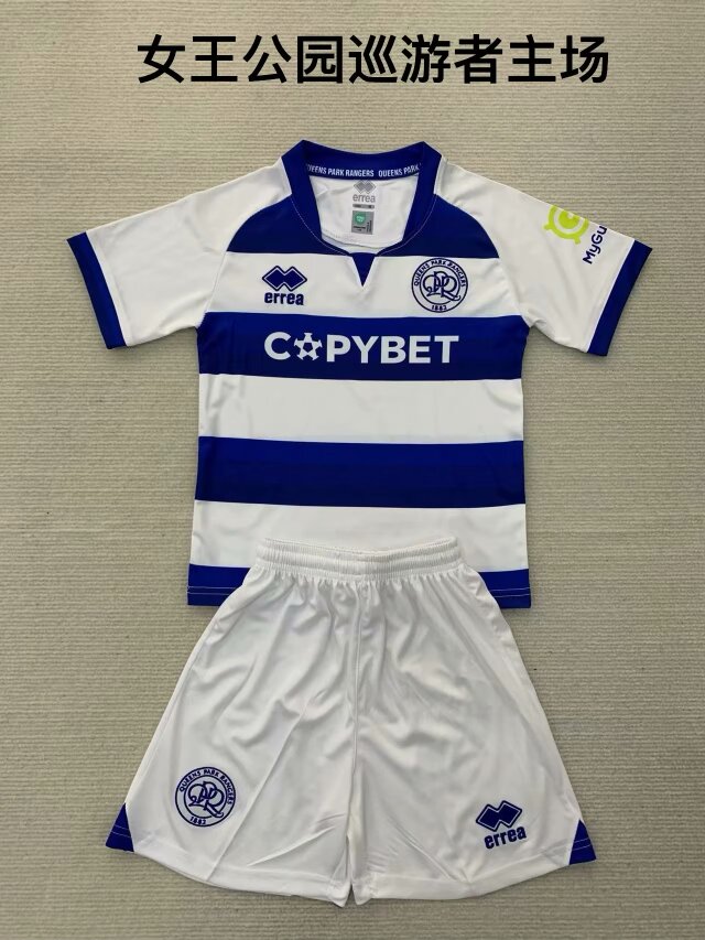 Kids 2024/25 Queens Park Rangers F.C. Home Blue & White Kids/Youth Soccer Uniform-1040/208