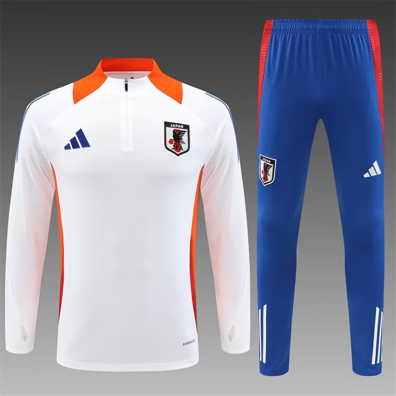 24/25 Japan White Thailand Soccer Tracksuit Uniform-801