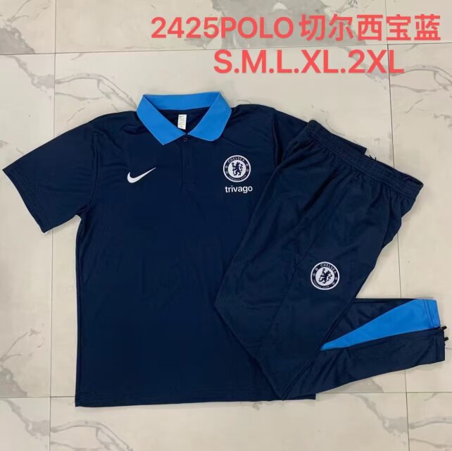 2024/25 Chelsea Royal Blue Thailand Polo Uniform-815