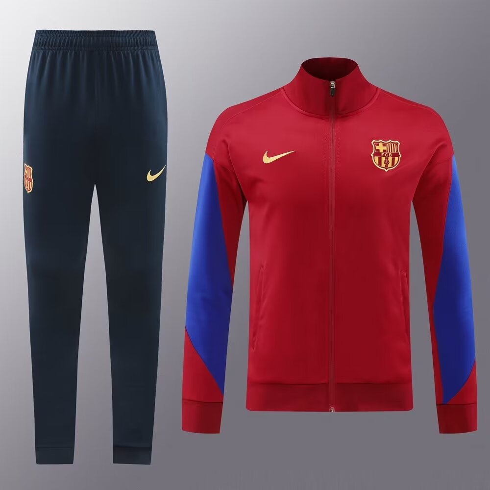2024/25 #01 Barcelona Red & Blue Thailand Soccer Jacket Uniform-LH